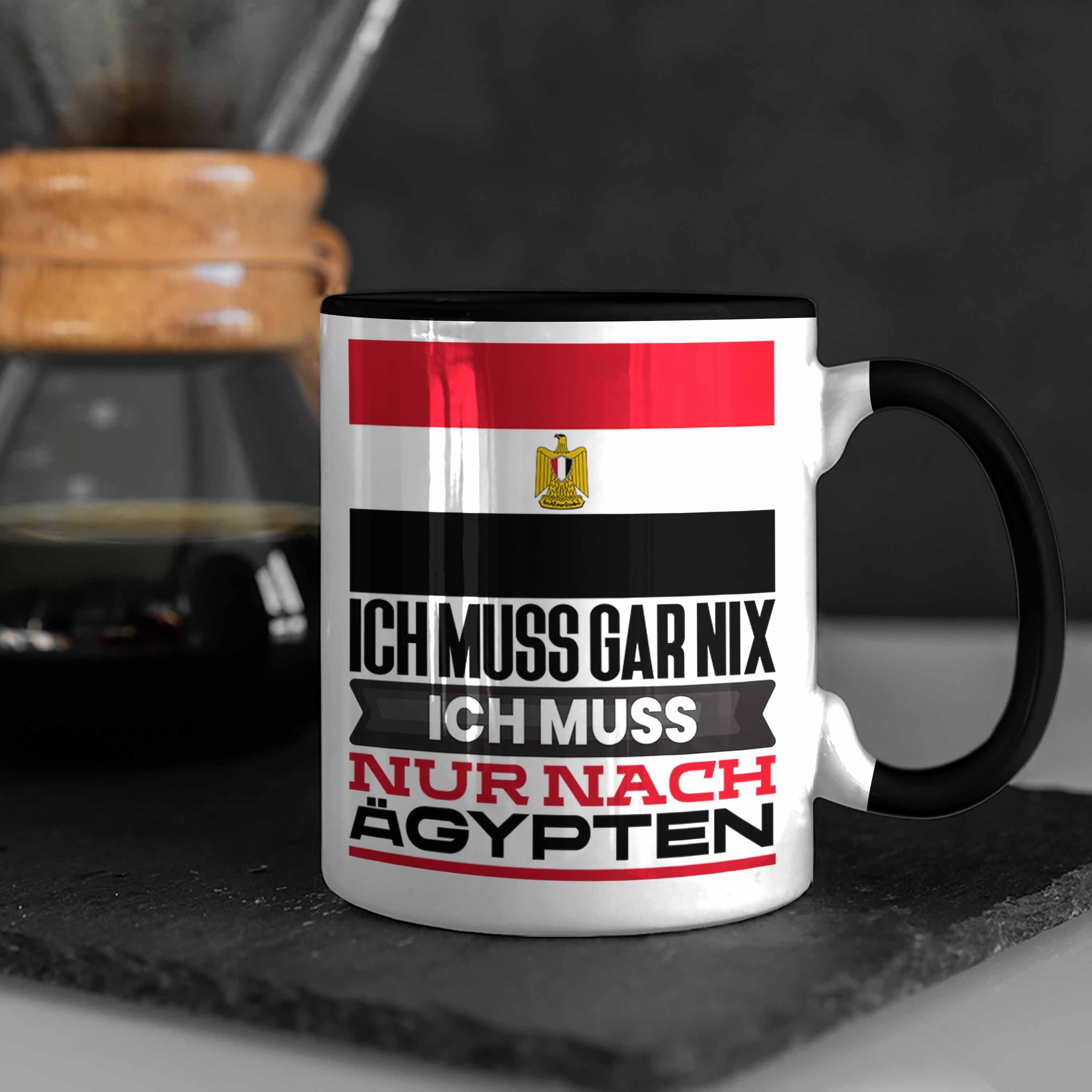 Ägypter Ägypten Ich für Trendation Schwarz Tasse Geschenk Urlaub Geschenkidee Tasse Geburtstag
