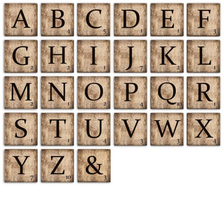 Wall-Art Deko-Buchstaben »Scrabble Deko Buchstaben 15cm« (1 Stück)-HomeTrends