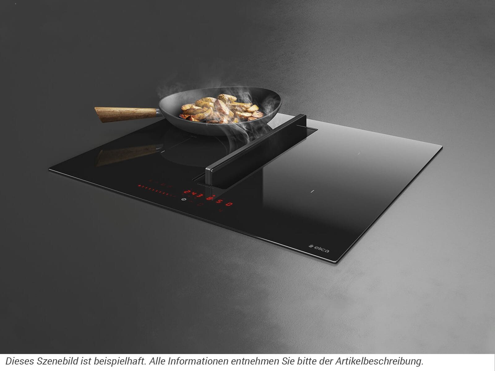 Elica Kochfeld mit Dunstabzug PRF0167053, Timer, TouchControl-Bedienung