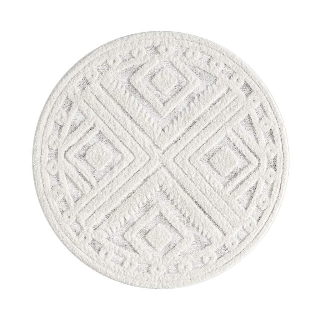 Carpet City Hochflor-Teppich FOCUS777, rund, Höhe: 20 mm, Boho-Teppich, Hoc günstig online kaufen