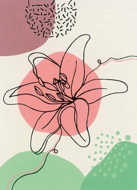 Ravensburger Malen nach Zahlen CreArt, Floral Line Art, Made in Europe; FSC®- schützt Wald - weltweit