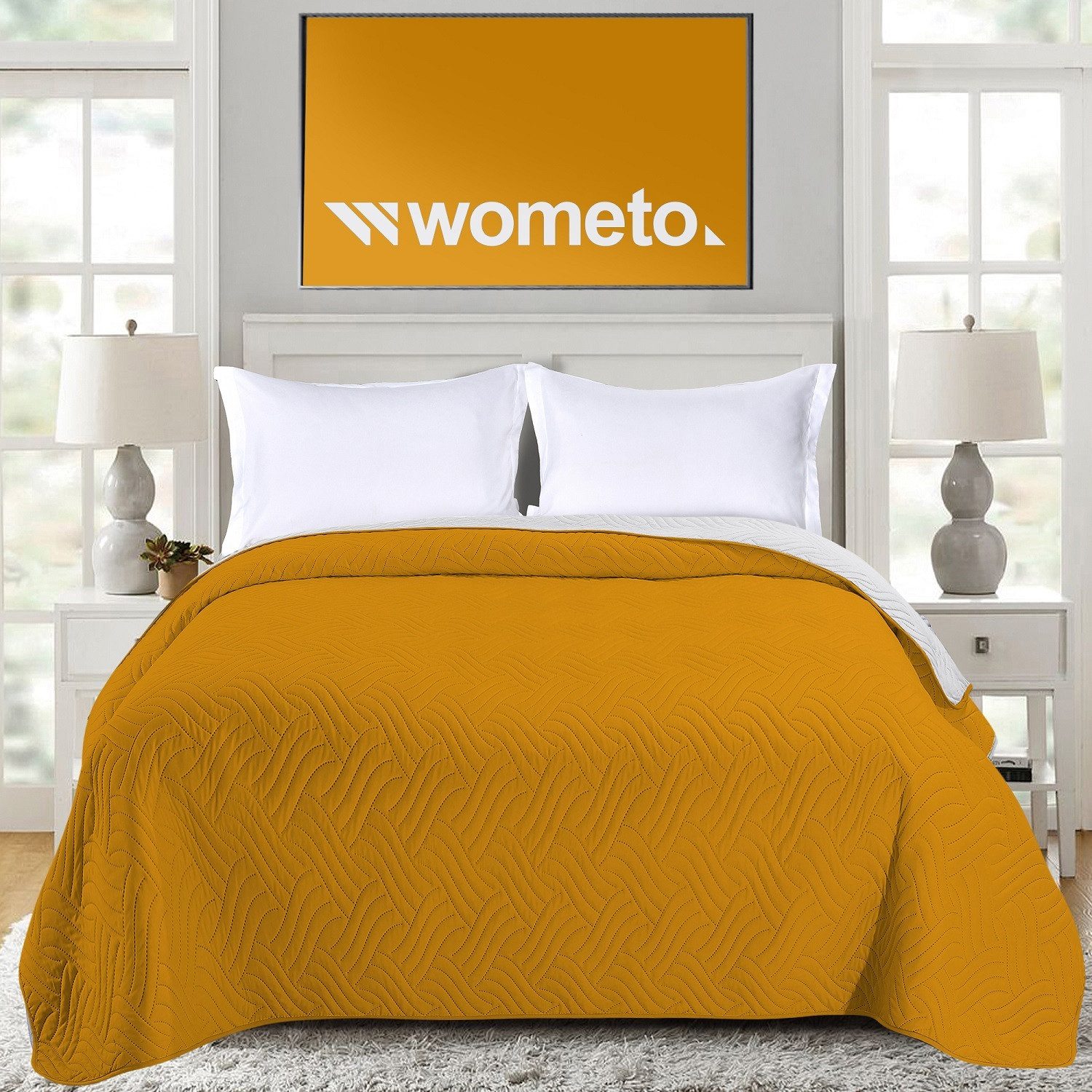 wometo Tagesdecke Wendedecke XXL aus samtweicher Microfaser, OEKO-TEX®, wat günstig online kaufen