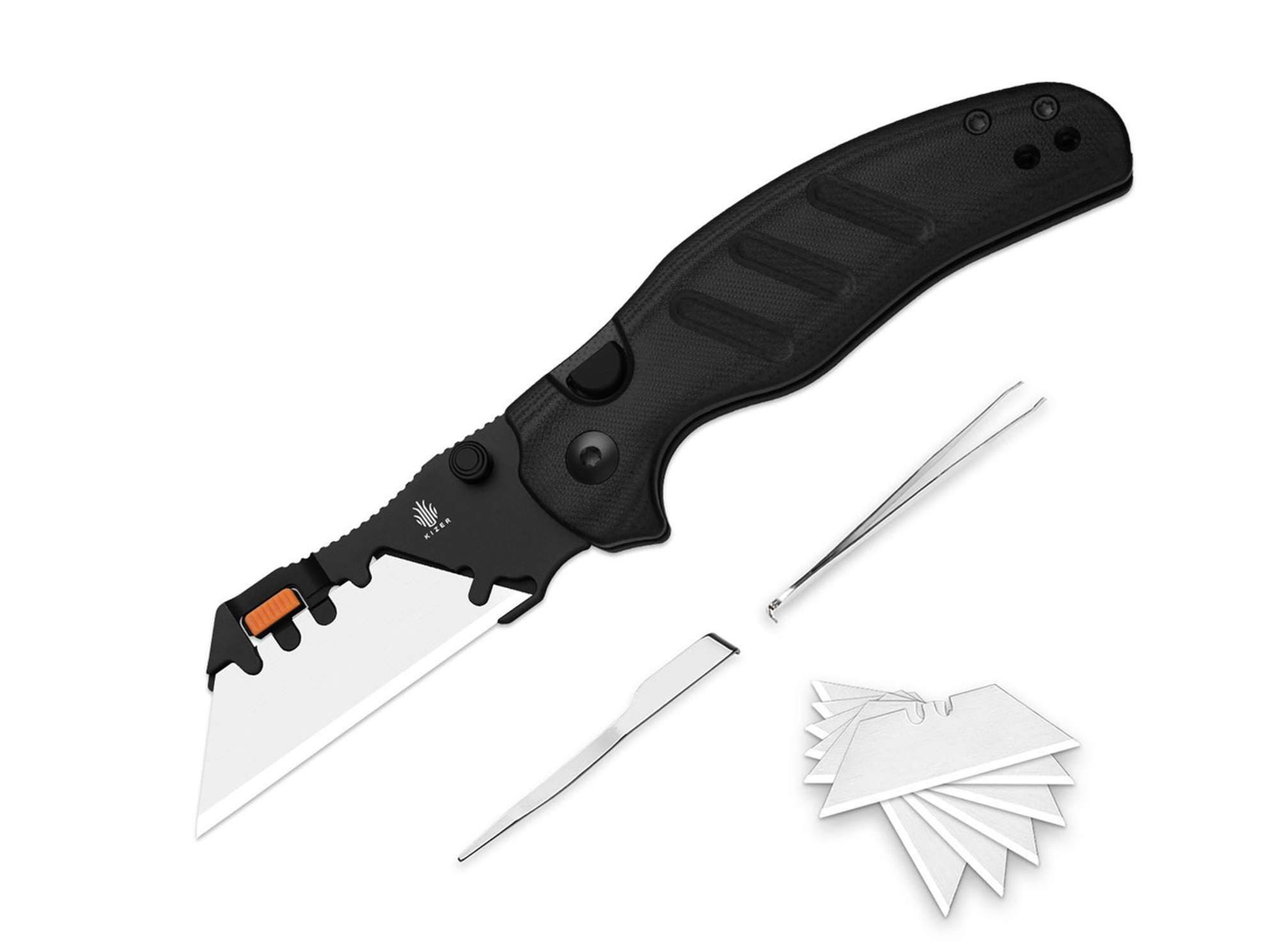 Kizer Taschenmesser Kizer C01C Uti 2 5Cr15MoV Black G10