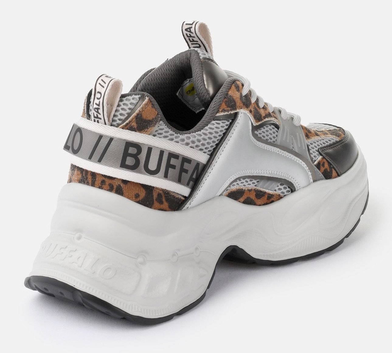 Buffalo Yuno one Plateausneaker Halbschuh, Schnürschuh, Retro-Sneaker mit Memory Foam Innensohle