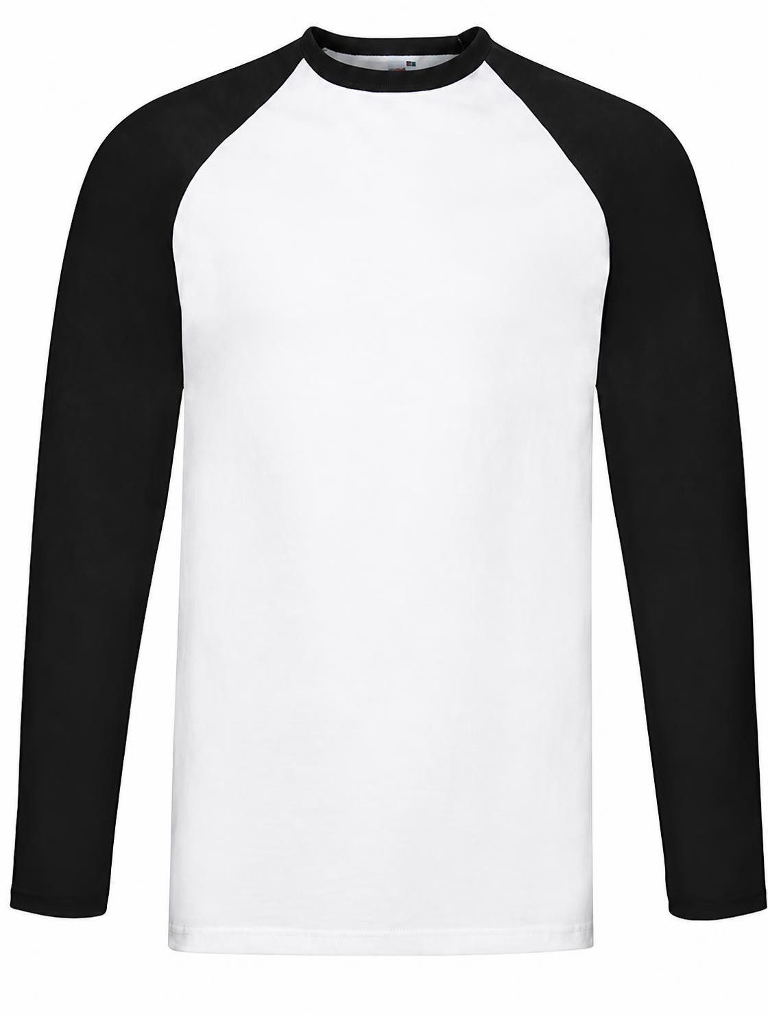 Fruit of the Loom Langarmshirt Long Sleeve Baseball Herren T-Shirt