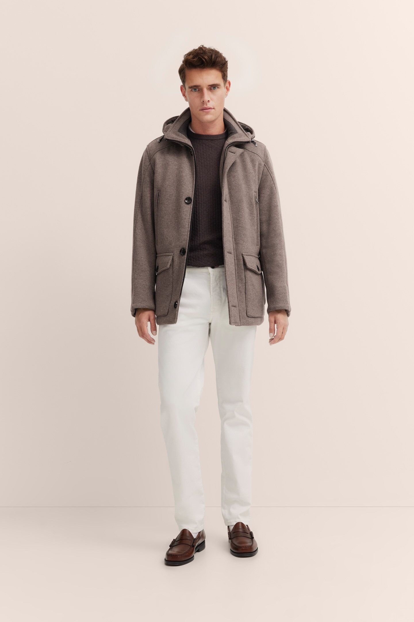 bugatti Kurzjacke mit Steppnähten