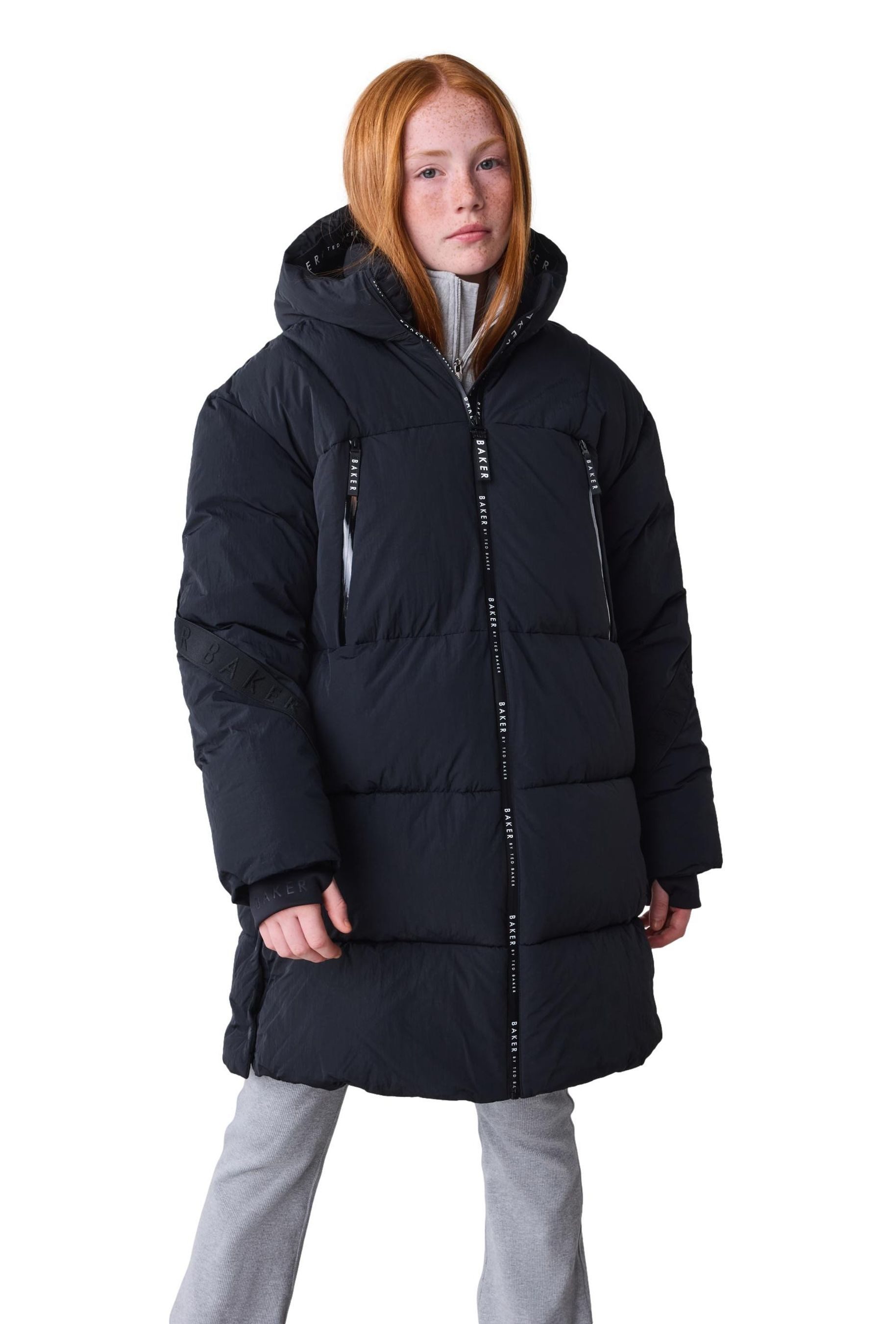 Baker by Ted Baker Langmantel Baker by Ted Baker Wasserfester langer Steppmantel (1-tlg)