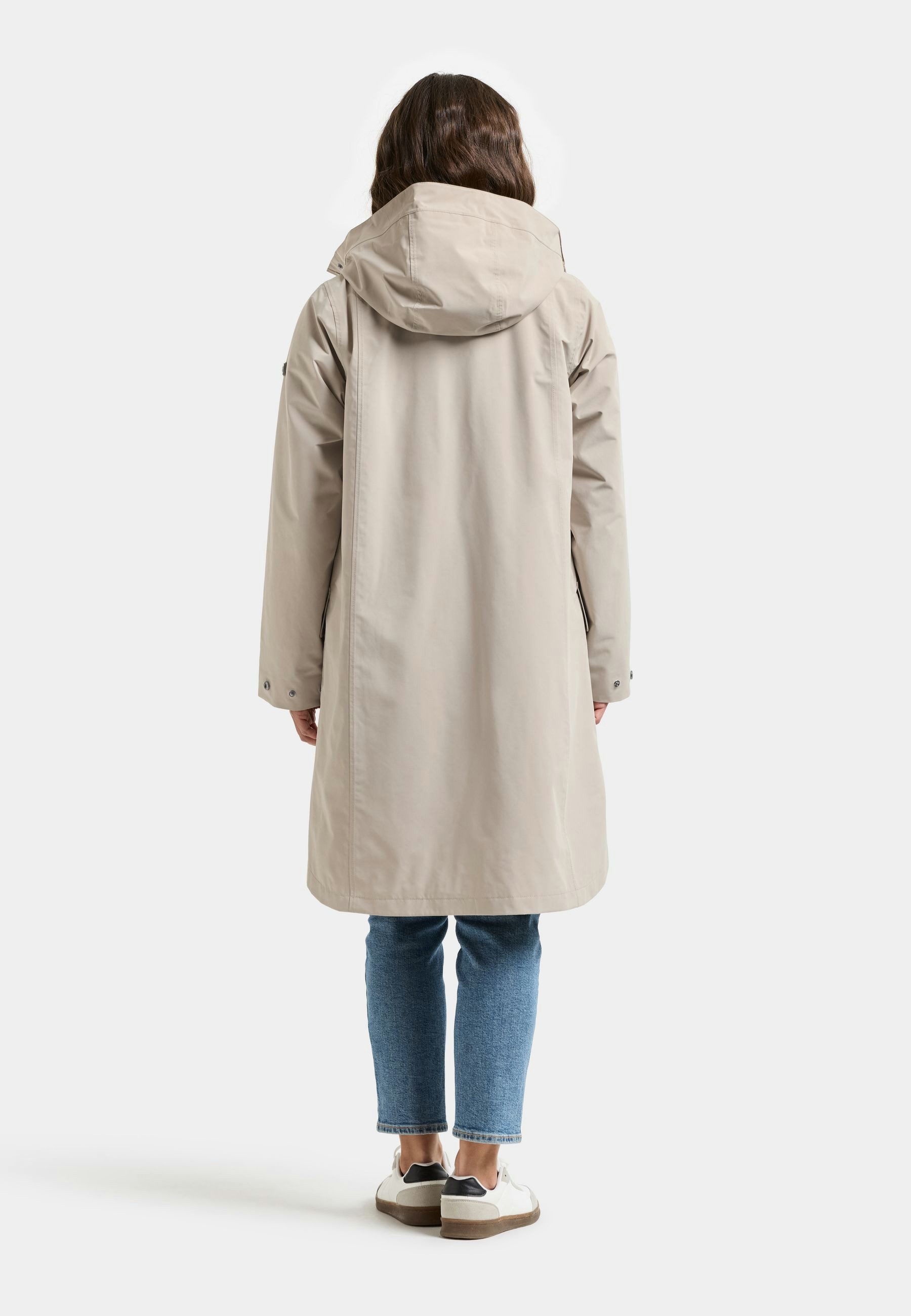 Didriksons Parka Damen Übergangsjacke Mantel Wasserdicht ADRIA mit Kapuze mit Taschen