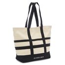 Elbsand Shopper Einkaufstasche, Sommertasche, Badetasche, Schultertasche, Tragetasche, NEU Strandtasche, Handtasche mit kontrastfarbenen Details