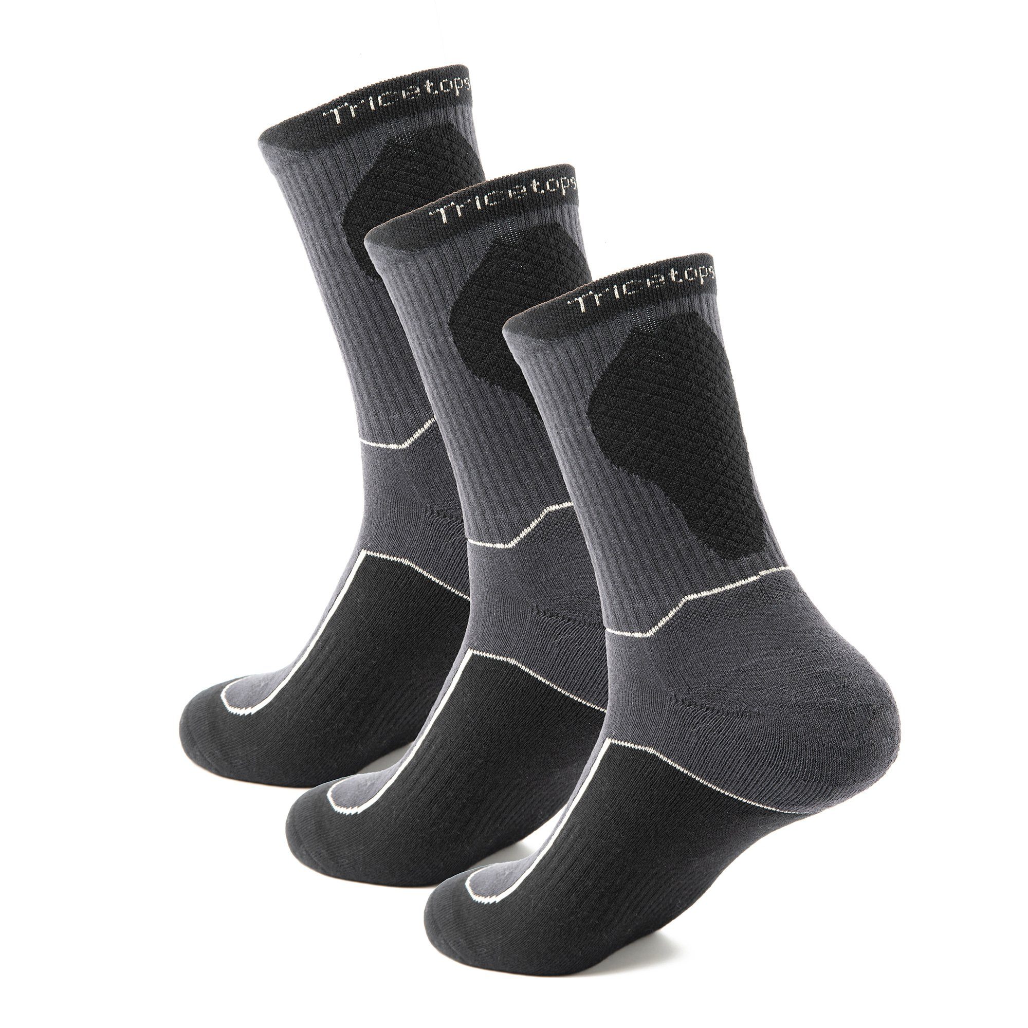 Tricetops Sportsocken TS02M Wandersocken Herren Arbeitssocken 3 / 6 Paar Sp günstig online kaufen