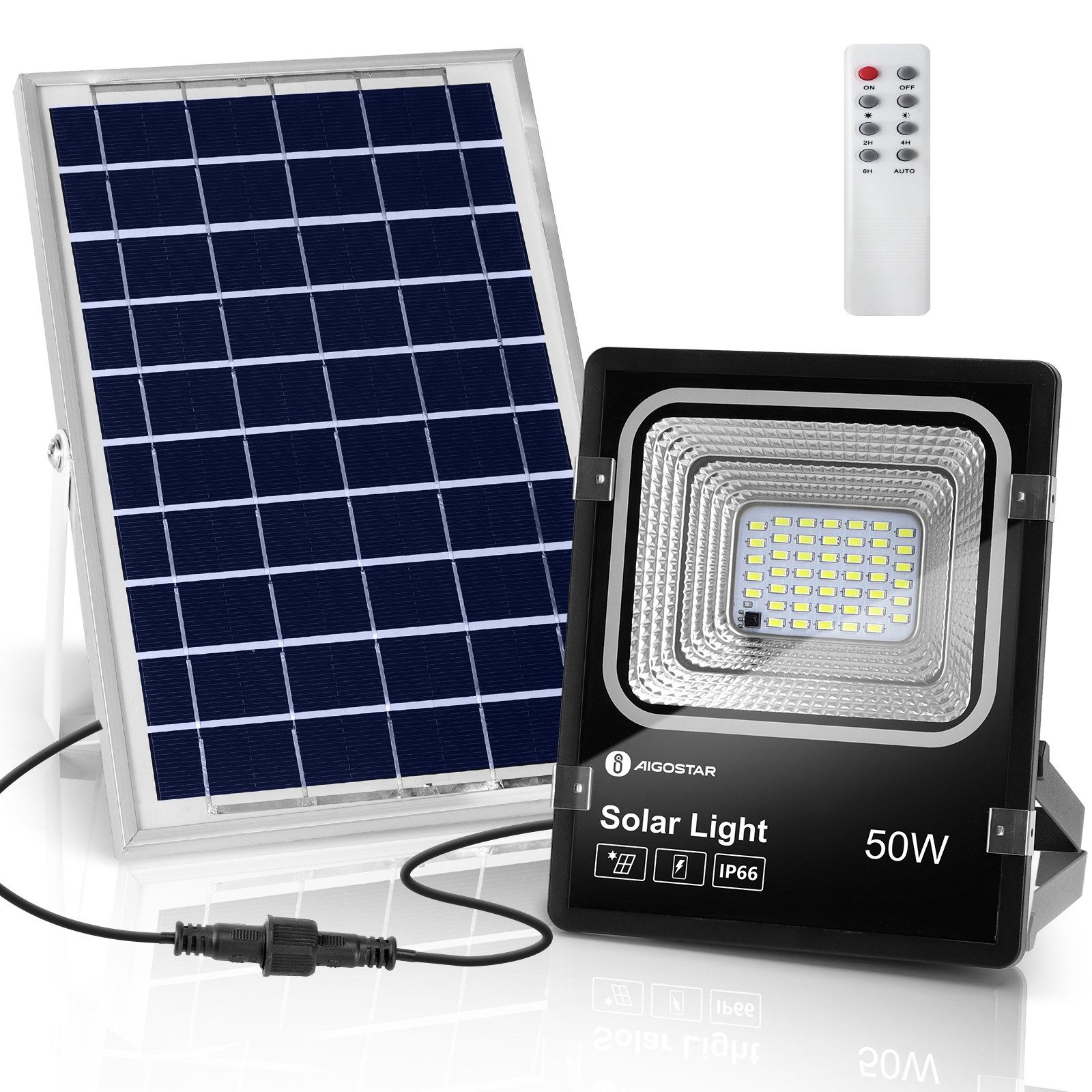 Aigostar Flutlichtstrahler Solar LED Strahler Außen,Superhelles günstig online kaufen