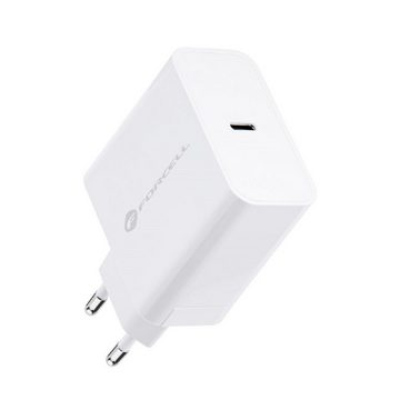 Forcell NETZ-Ladegerät mit USB Typ C - 3A 45W Quick Charge 4.0 Ladefunktion Smartphone-Ladegerät