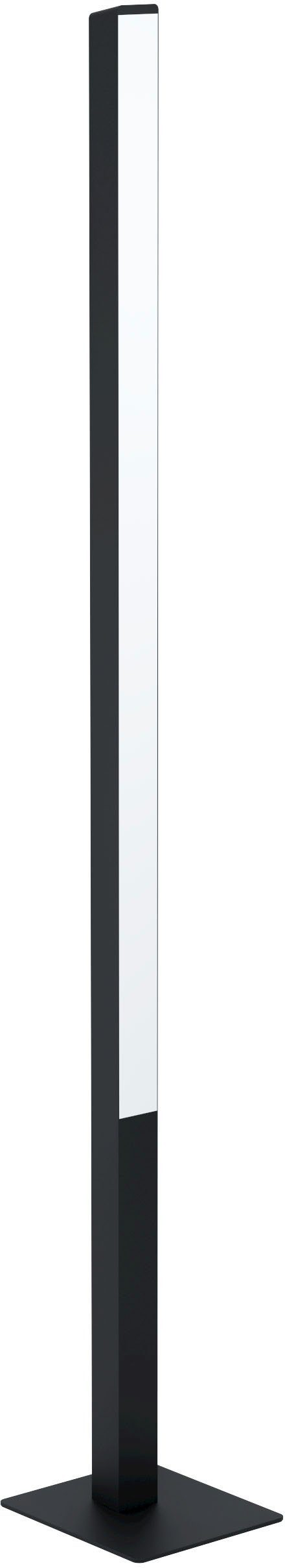 EGLO Stehlampe SIMOLARIS-Z Stehleuchte schwarz, ZigBee 3.0, Disco-Modus, Bluetooth, CCT - über Fernbedienung, Dimmfunktion, Ein-/Ausschalter, Farbsteuerung, Farbwechsel, Memoryfunktion, Nachtlichtfunktion, RGB, Smart Home, Weckerfunktion, dimmbar über Fernbedienung, mehrere Helligkeitsstufen, LED fest integriert, warmweiß - kaltweiß, Timer, App/Sprachsteuerung Alexa, 5,5x5,5x161,5cm, exkl. Fernbedienung