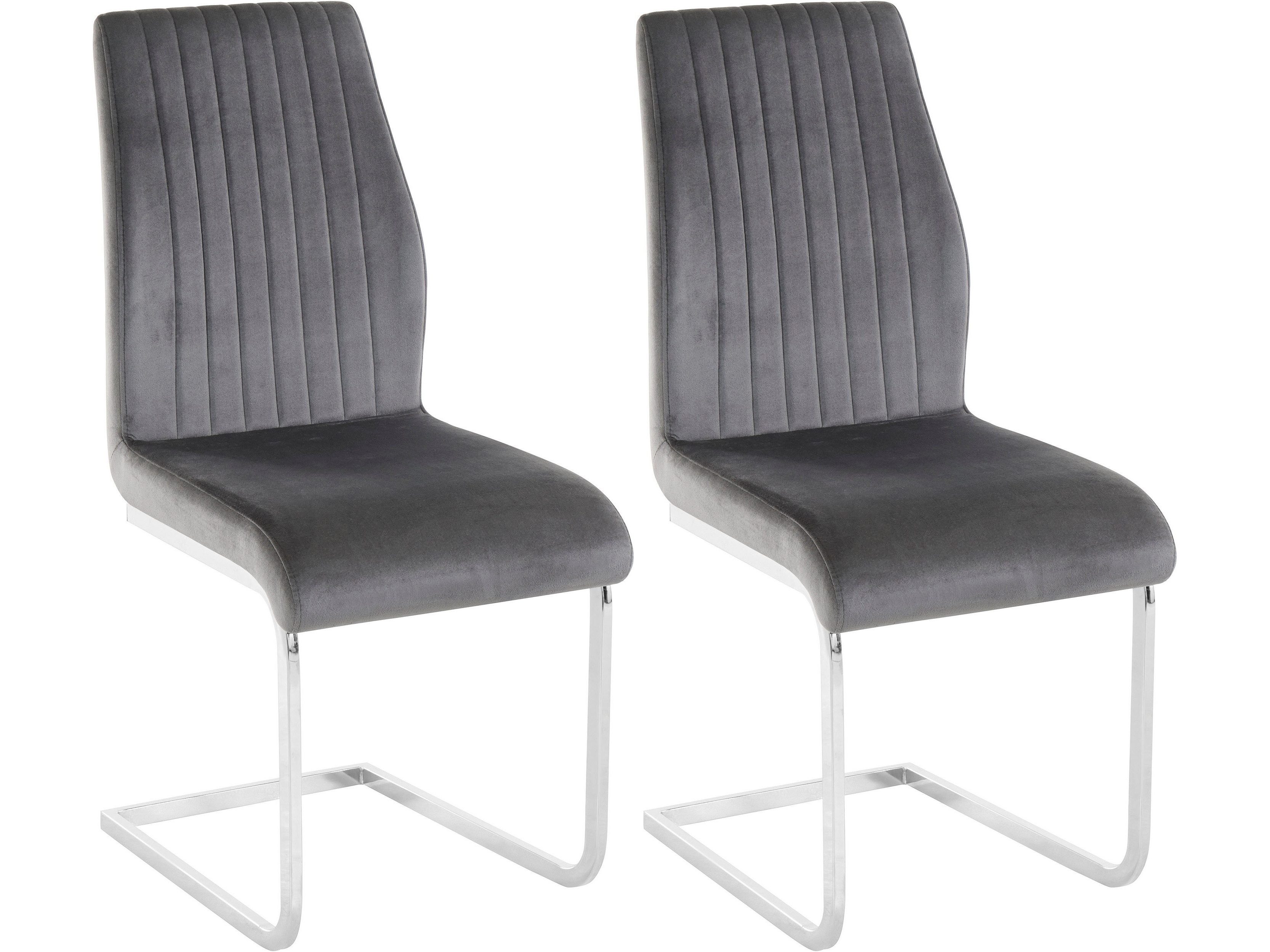 loft24 Esszimmerstuhl Gurli (Set, 2 St), Freischwinger, Stuhl, Polsterstuhl günstig online kaufen