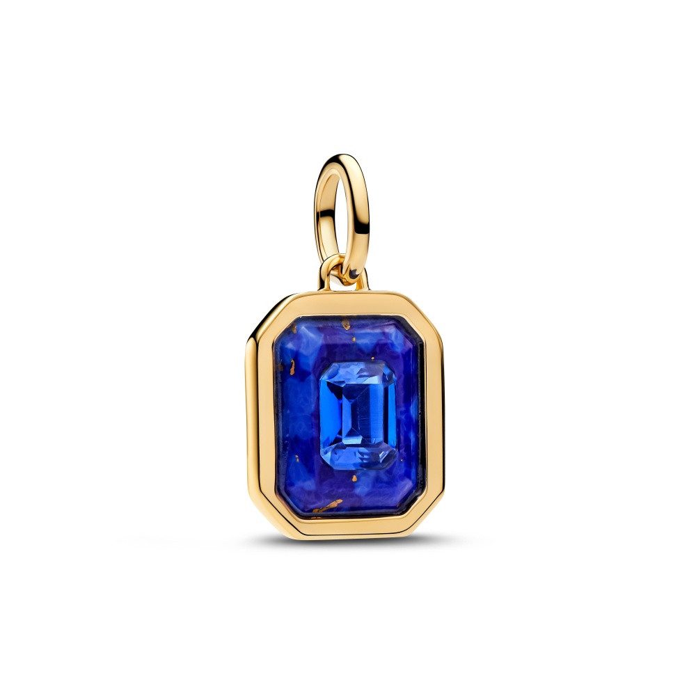 Pandora Charm-Einhänger Pandora Moments Himmelblaues Hexagon Charm Anhänger 765035C01 (1-tlg)