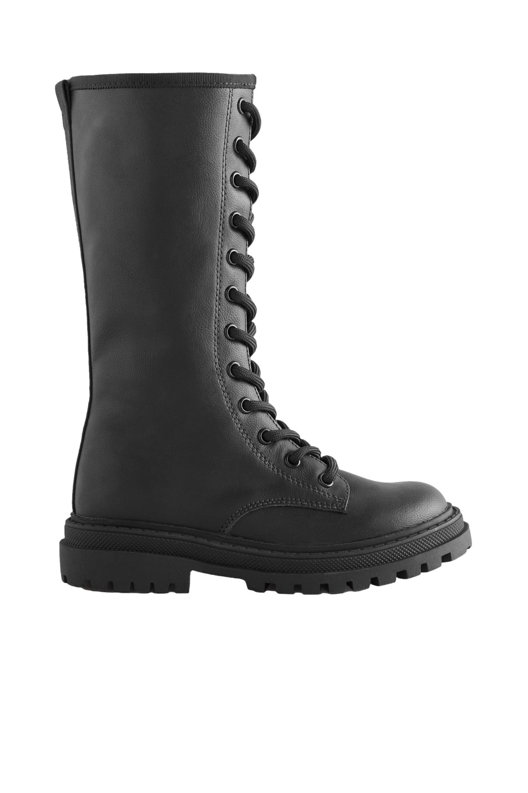 Kniehohe Schnürstiefel Schnürstiefelette