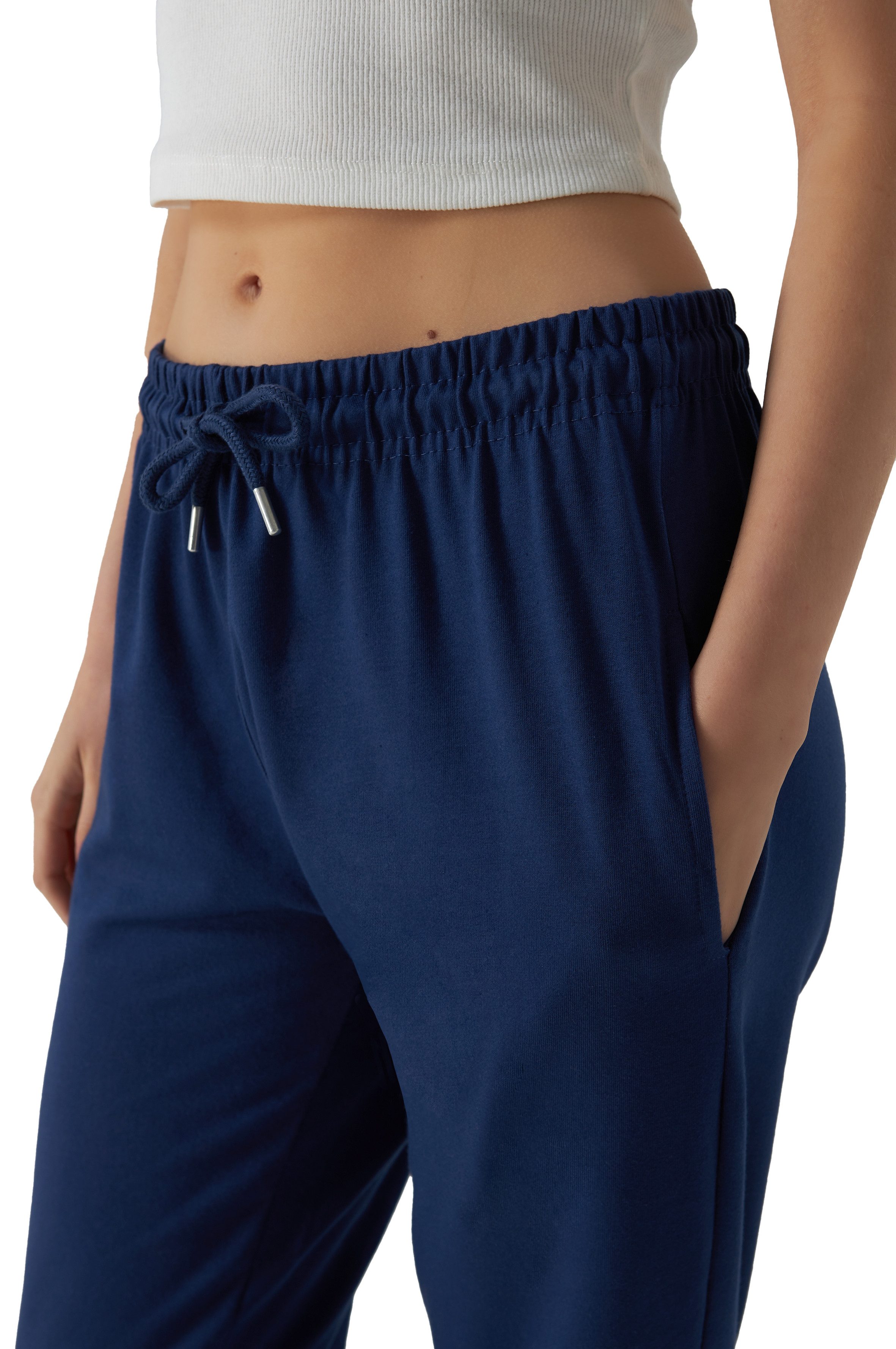 R-CAMP Sweathose Jogginghose Damen Baumwolle Slim Fit Freizeithose (1-tlg) günstig online kaufen