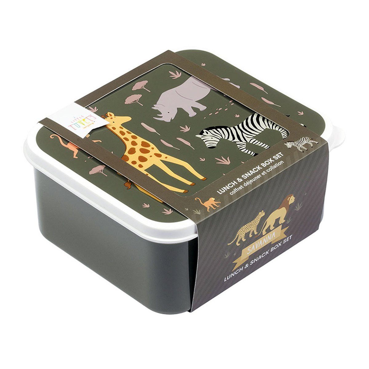 A little lovely Company Savanne Lunchbox Set 4er Brotdosen Größen unterschiedlichen in