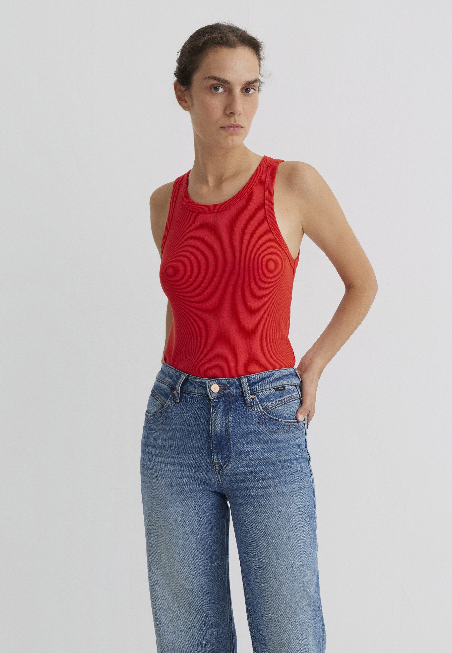 Mavi Rundhalsshirt NONSLEEVE JERSEY Top ärmellos