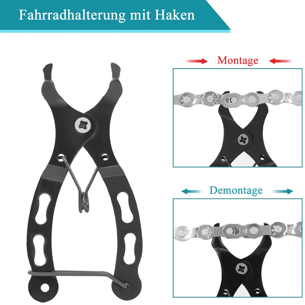 AFKSMILE Fahrradketten Fahrradkette 6/7/8-Gang, fahrradkette Werkzeug set, für Mountainbike