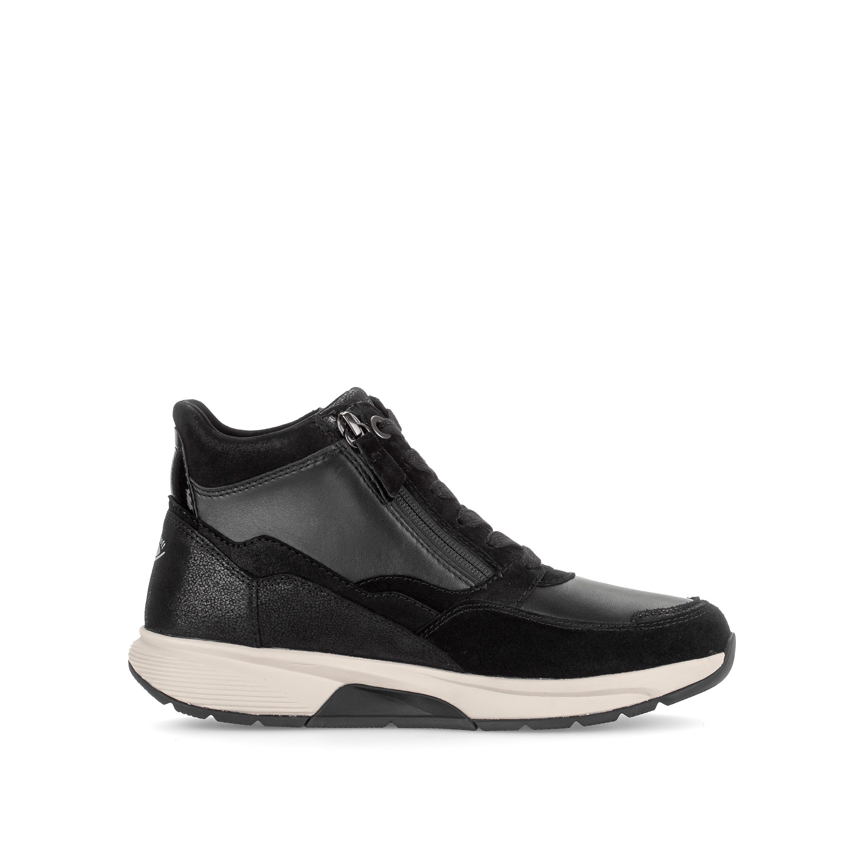 rollingsoft Schnürboots Keilabsatz, High Top-Sneaker mit herausnehmbarer Innensohle