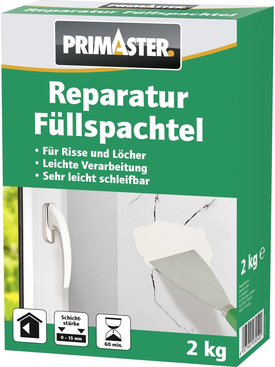 Primaster Spachtelmasse Primaster Reparatur Füllspachtel 2 kg