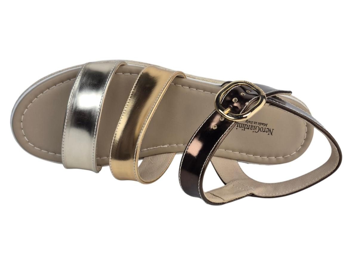 Nero Giardini Plateau Sand. gold/braun Sandalette