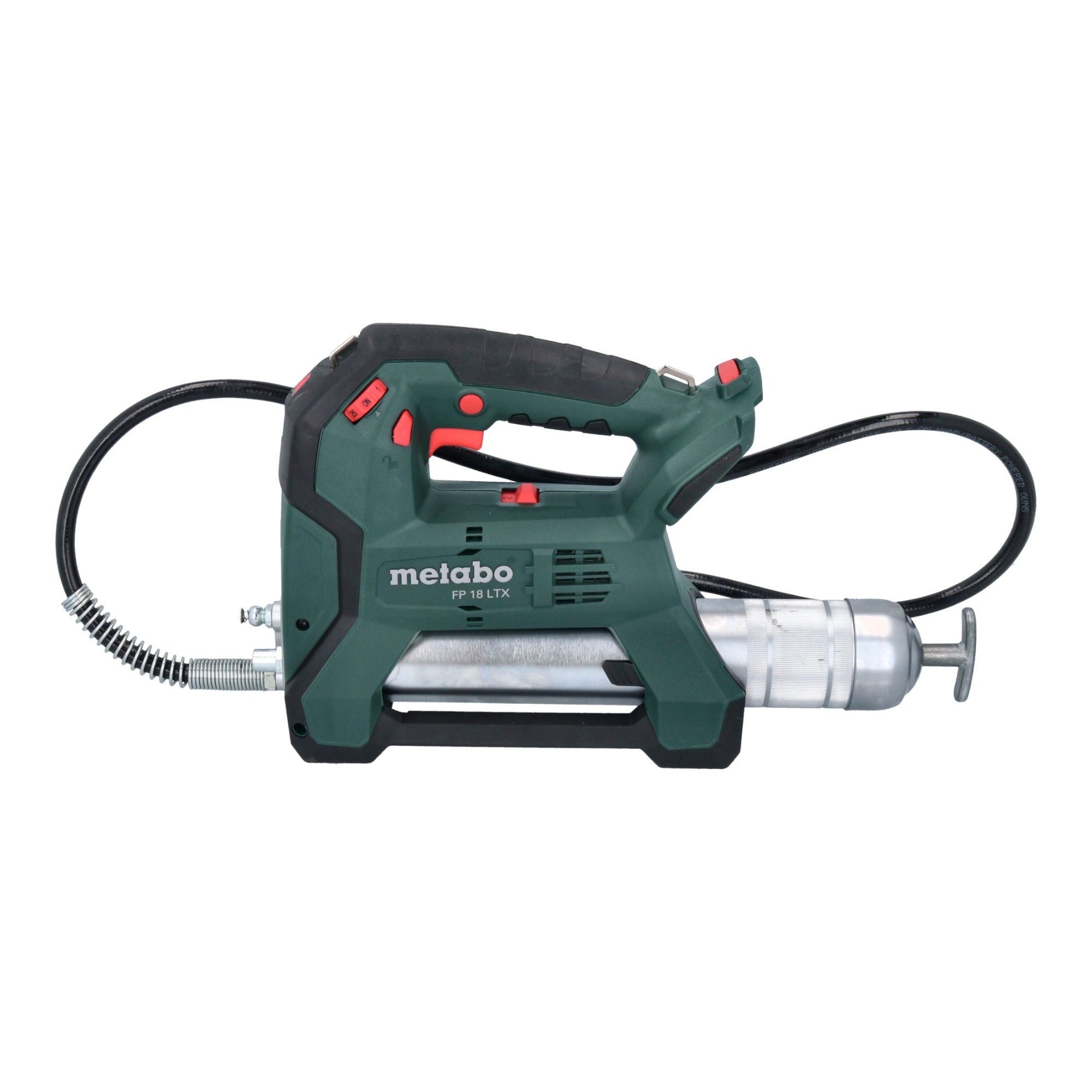 metabo Werkstattpresse FP 18 LTX Akku Fettpresse 18 V 690 bar + 2x Akku 2,0 Ah + Ladegerät