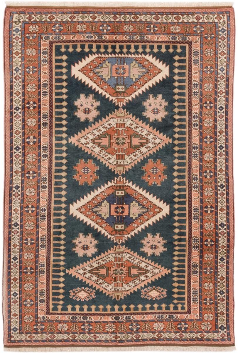 Orientteppich Kazak 213x304 Handgeknüpfter Orientteppich / Perserteppich, Nain Trading, rechteckig, Höhe: 5 mm