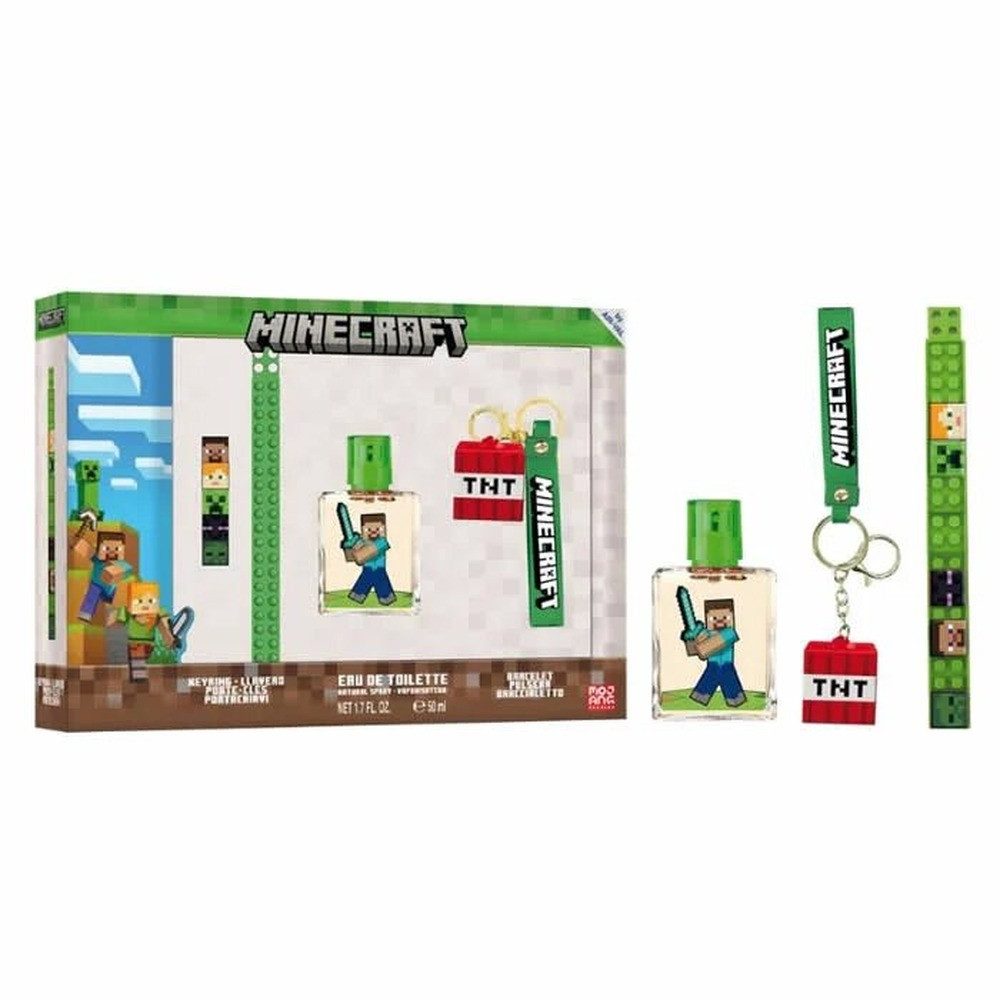 Air-Val Eau de Toilette Air-Val Minecraft Edt 50+Armband+Schlüsselbund