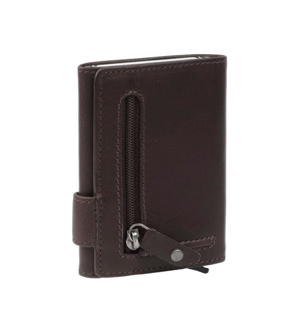 The Chesterfield Brand Geldbörse Wax Pull Up RFID Safe Leder Geldbörse Leicester (1 Stück, 1-tlg., B/H/T)ca. 7/10/2 cm), Wax Pull Up