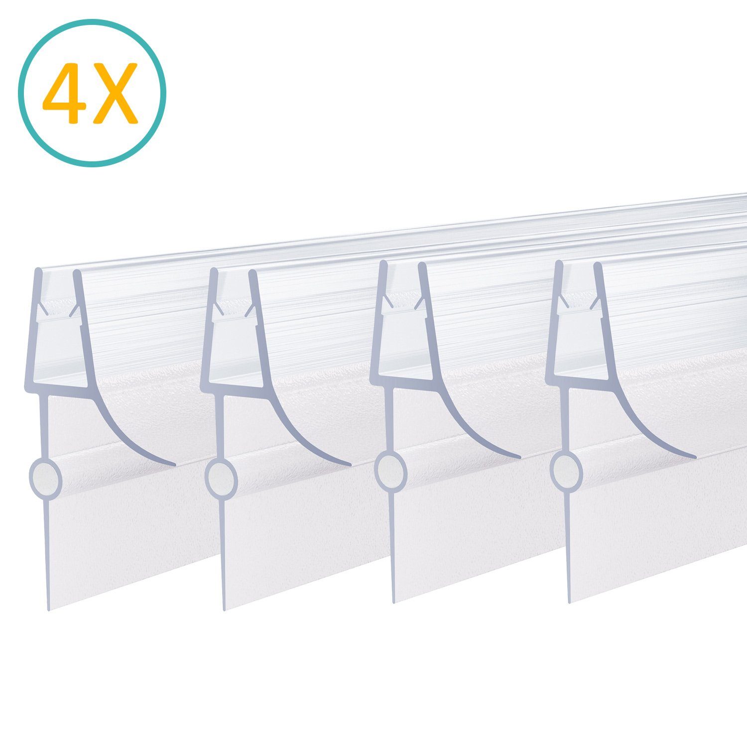 Boromal Duschdichtung 4 Stück für 7-8mm Glas Wasserabweiser Ersatzdichtung günstig online kaufen