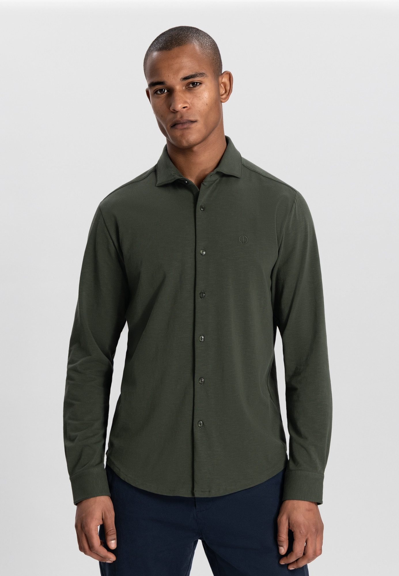 Dstrezzed Flanellhemd Bo Shirt Dark Army