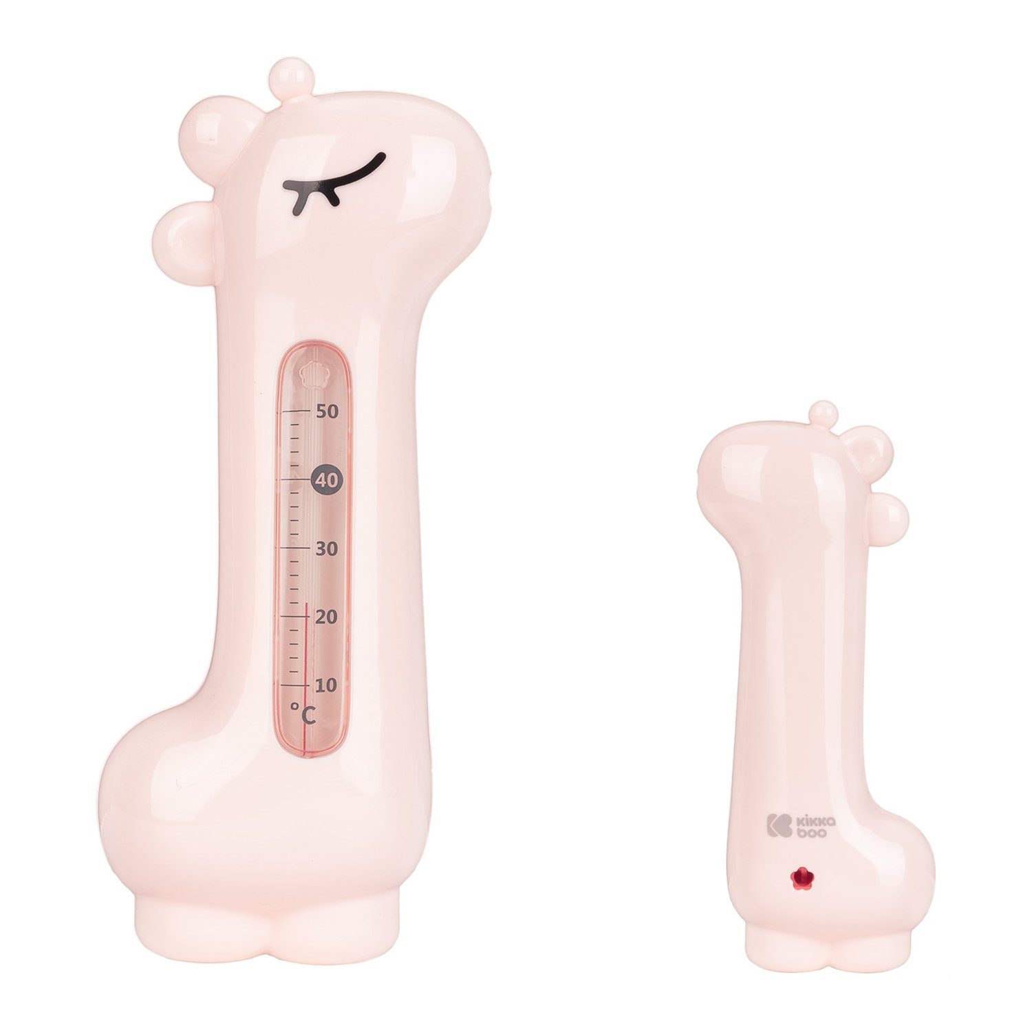 Kikkaboo Badethermometer 10 Giraffe, rosa Messbereich Wasserthermometer Badethermometer, von 50°C bis 1-tlg