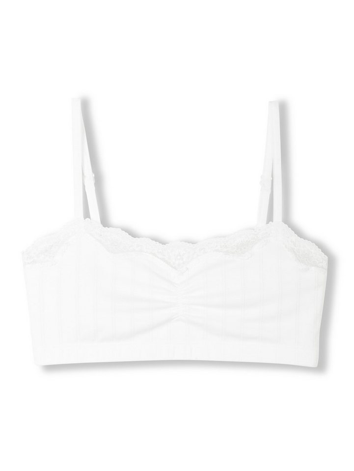 CALIDA Bustier Etude Toujours Damen (1-tlg) mit Spitze, dezenter Raffung und bügellosem Komfort