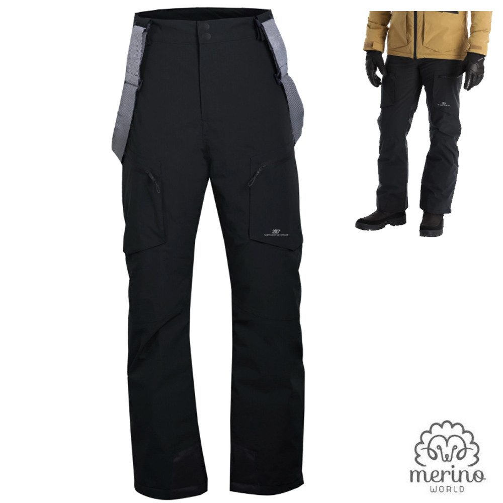 Trainingstights 2117 of Sweden - Herren Merino Skihose NYHEM – wasserdicht, warm, blk