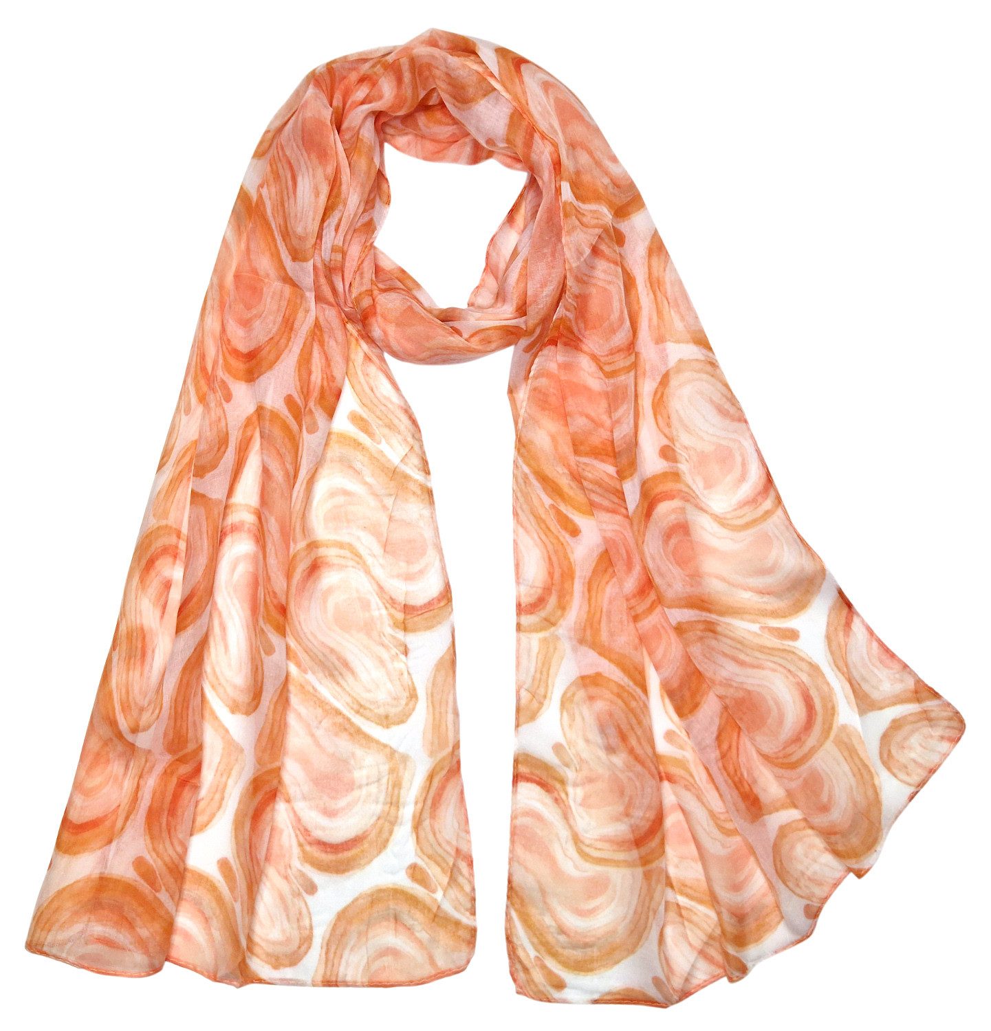 dy_mode Halstuch Damen Schal gemustert Leichtes Halstuch für Frühjahr & Sommer, Leicht Transparent