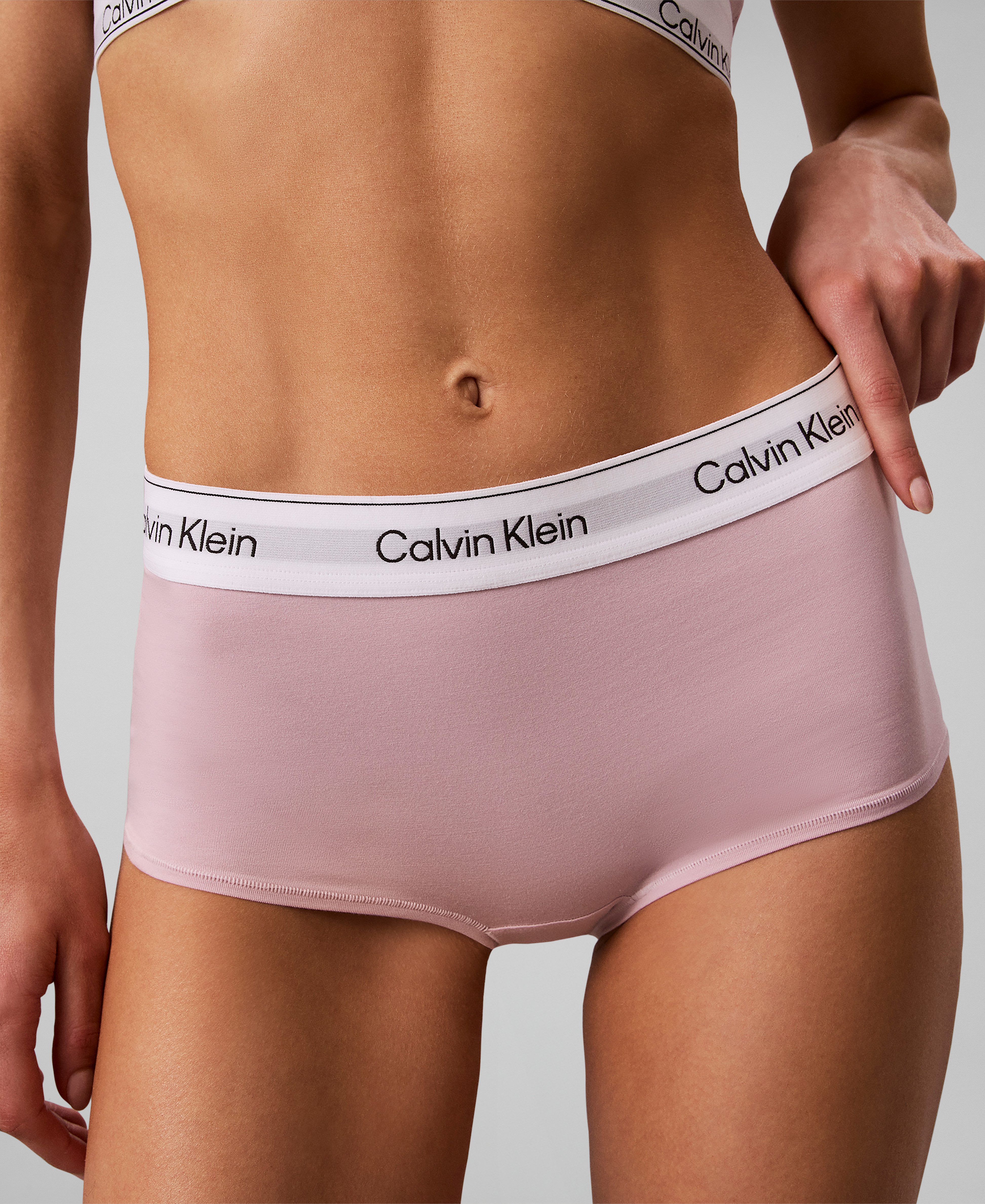 Calvin Klein Underwear Panty BOYSHORT elastischer Logo-Bund
