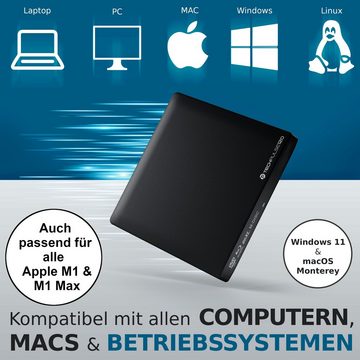 techPulse120 externes Bluray Brenner M-Disc USB 3.0 BDXL 3D Burner Blueray Laufwerk Blu-ray-Brenner
