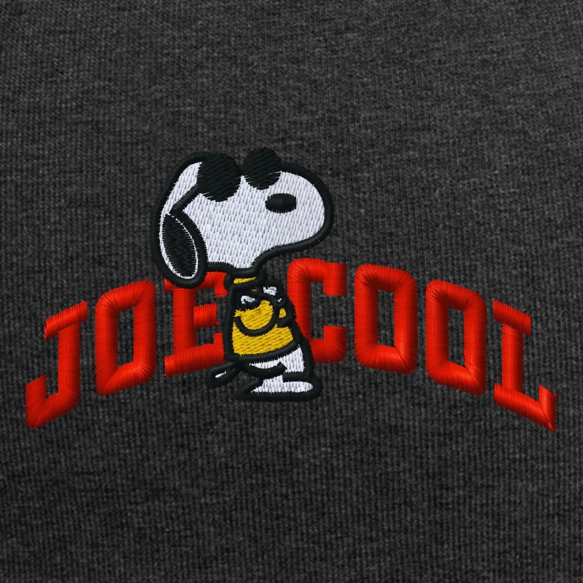 Spreadshirt Beanie Peanuts Snoopy Joe Cool Sonnenbrille Stick Jersey-Beanie (1-St)