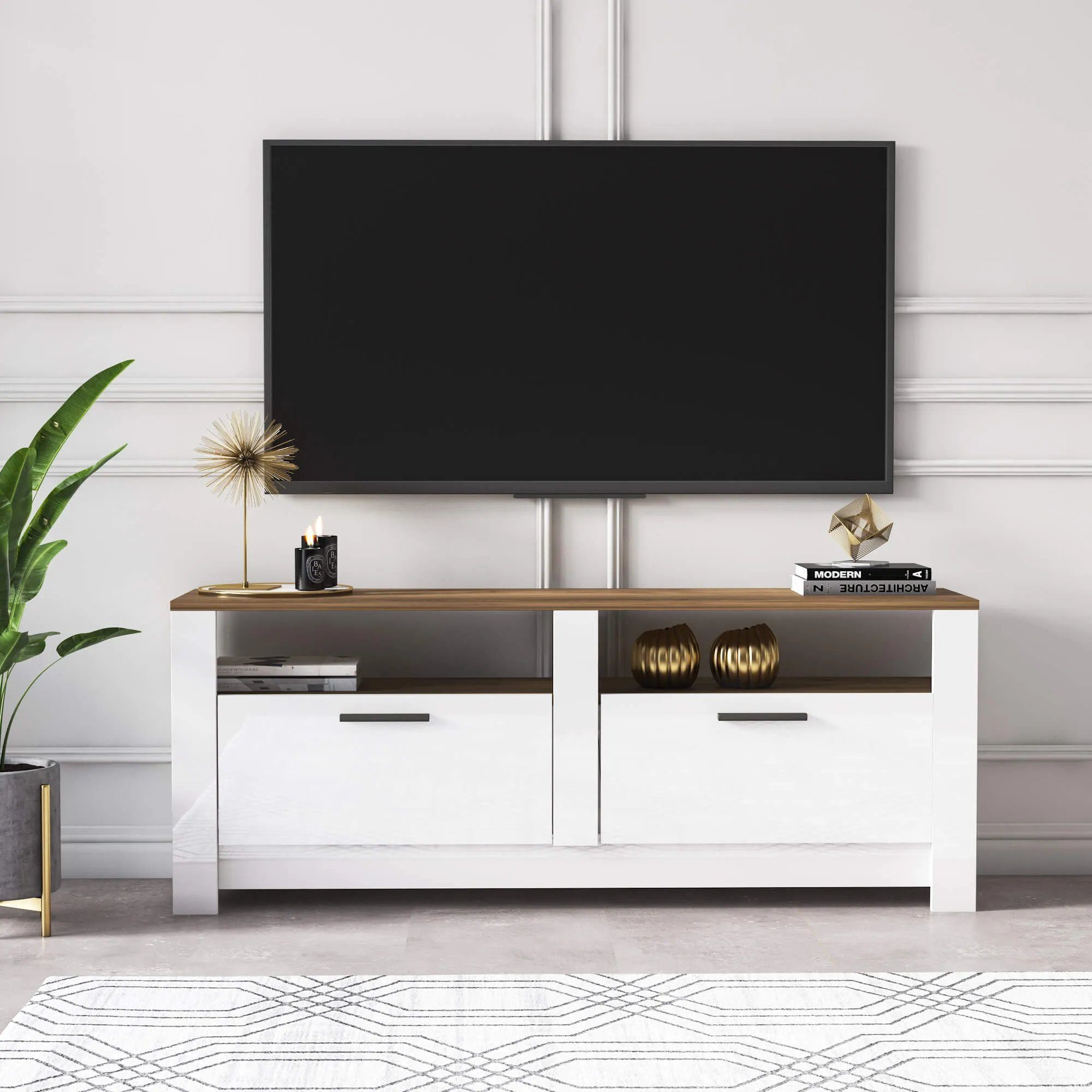 DEMA Home TV-Schrank Lowboard Grado, Breite 145cm, Fernseher bis zu 32-70 Zoll
