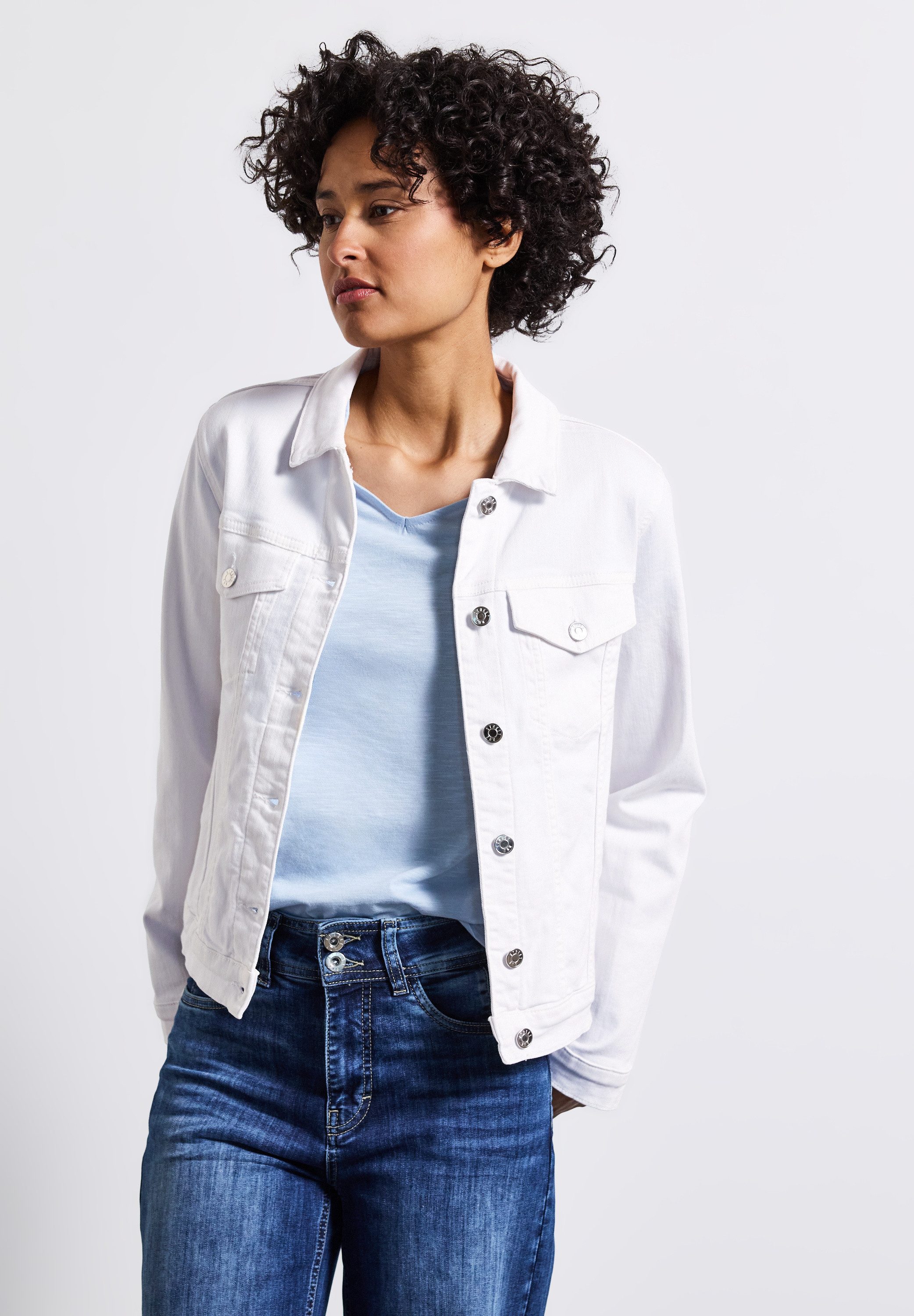 STREET ONE Jeansjacke aus softem Materialmix günstig online kaufen