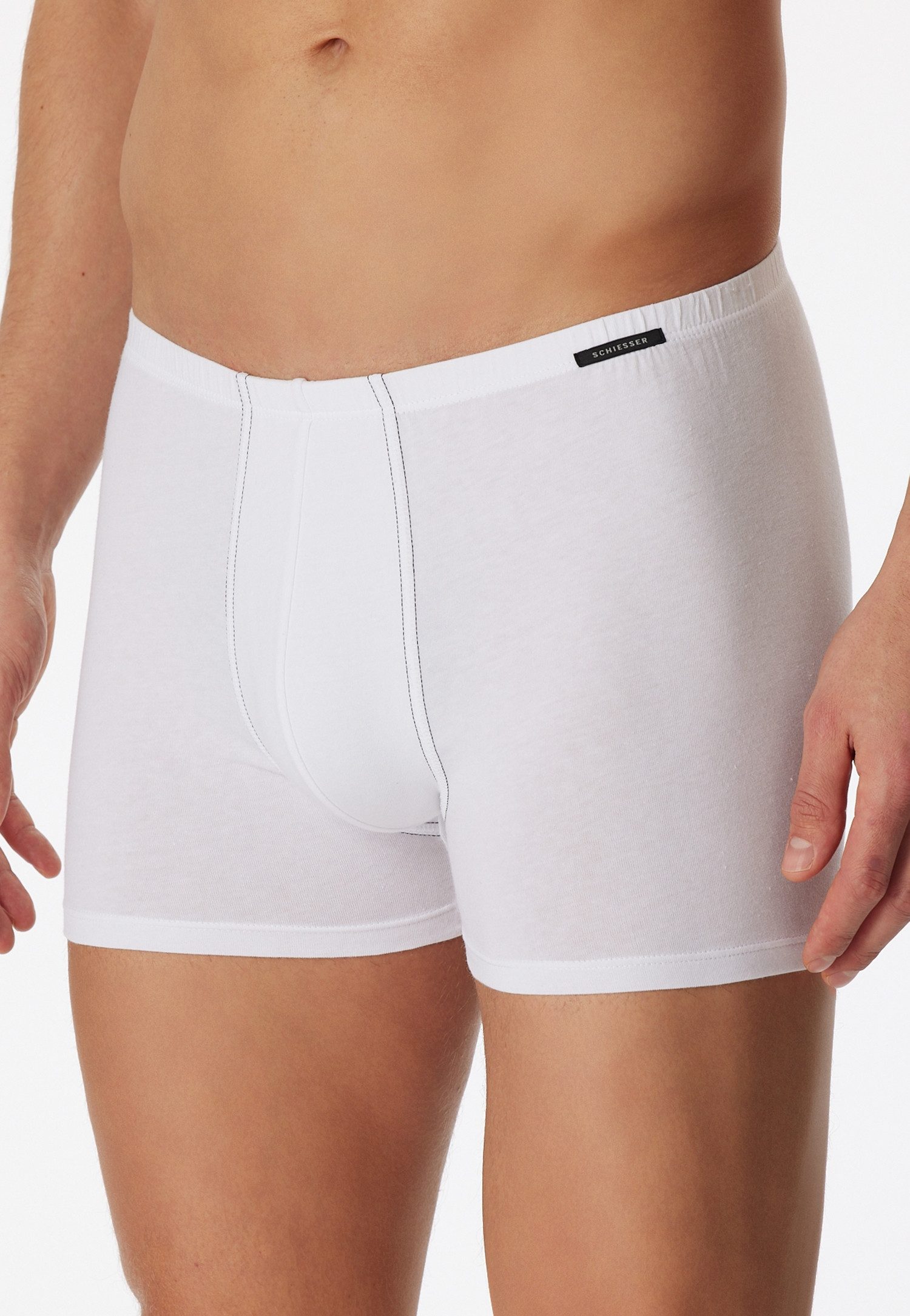Schiesser Boxershorts Essentials (2er Pack) mit angenehm weichem Bund