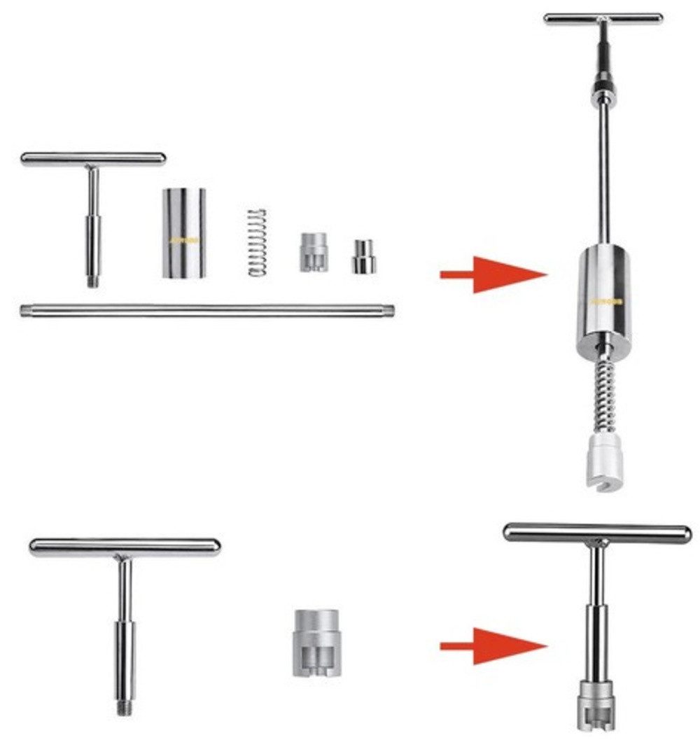 XTROBB Reparatur-Set Auto Beulenentferner PDR-Dellenentfernungsset, Spar-Set, 1-St., einfache Bedienung, Entfernt Beulen sanft und sicher, Original-Lack bleibt unversehrt