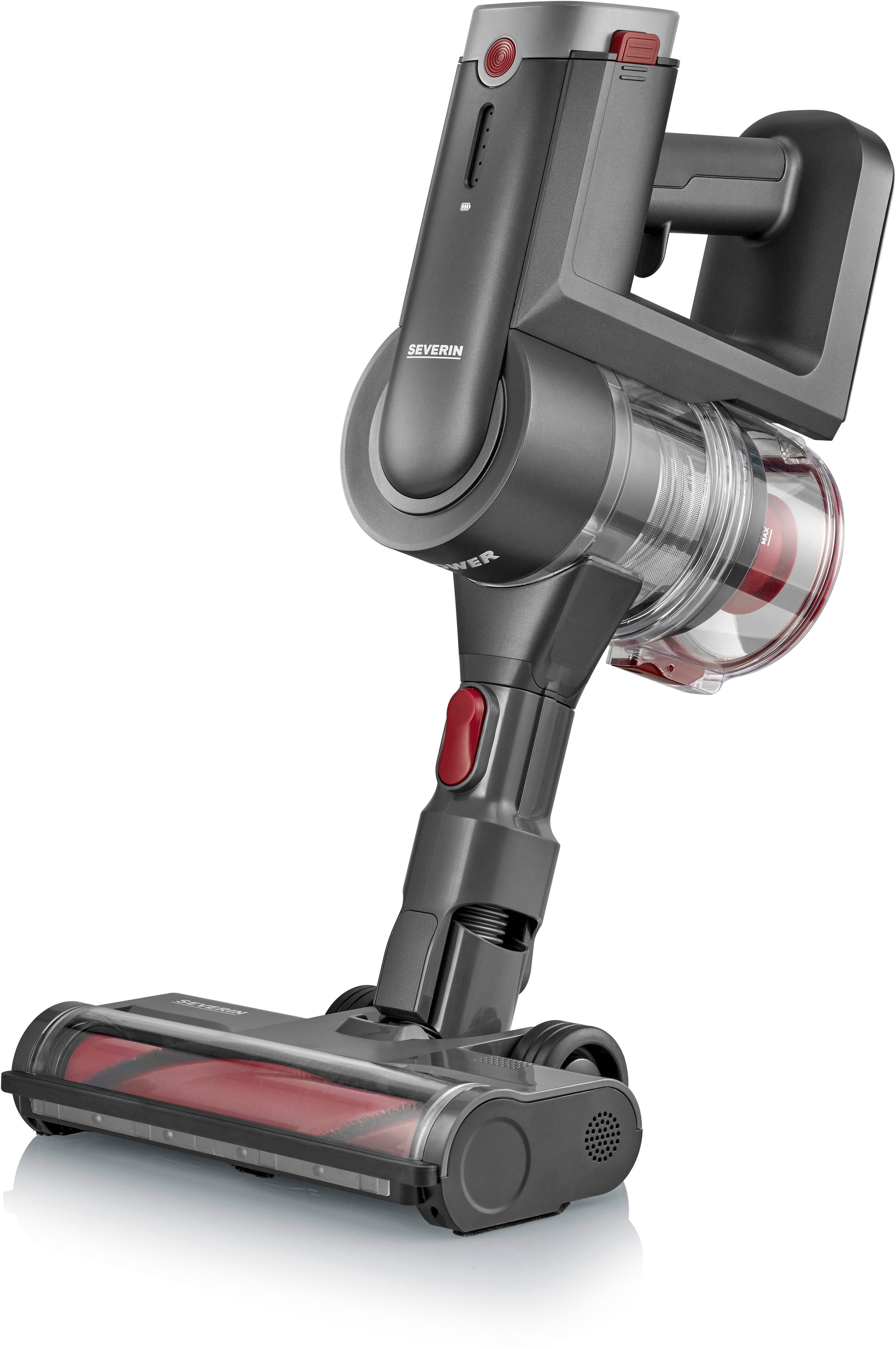 Severin Akku-Hand-und Stielstaubsauger HV 7968, 300 W, beutellos, Kabelloser 2-in-1 Hand- und Stielstaubsauger "S-Power"
