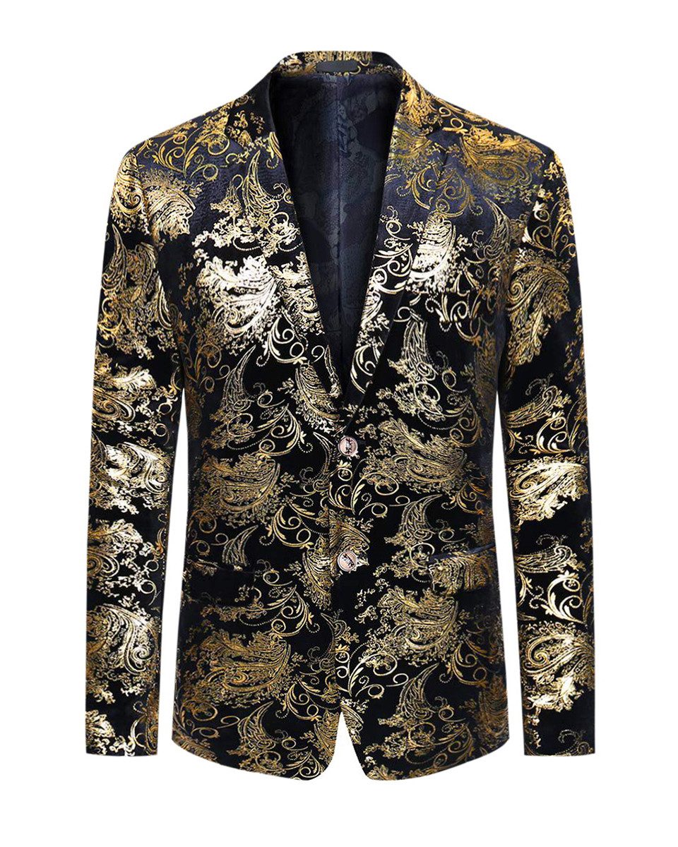 Allthemen Sakko Herren 2 Knöpfe Pailletten Blazer für Party günstig online kaufen