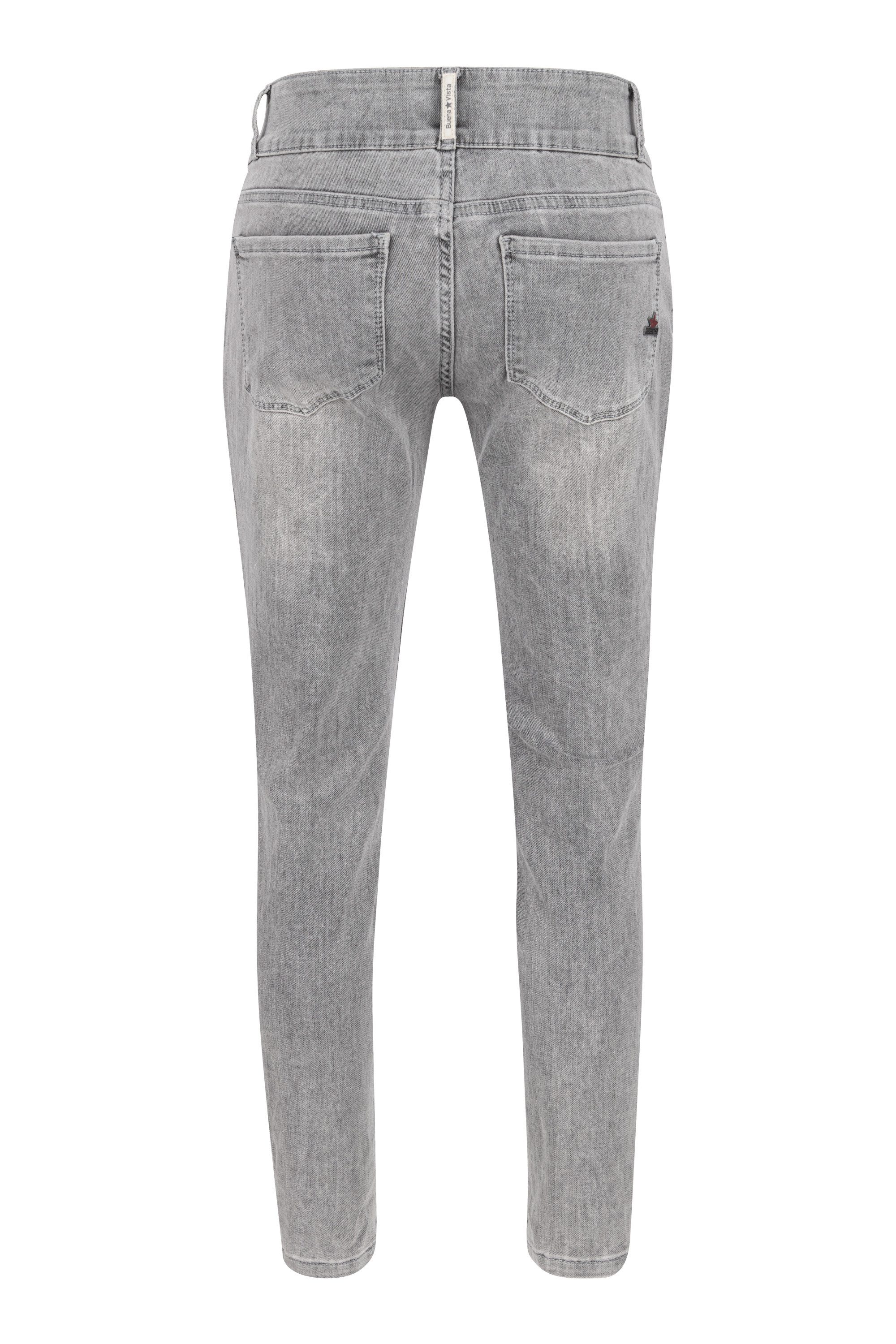Buena Vista Stretch-Jeans BUENA VISTA TUMMYLESS CROPPED grey denim 2507 B5827 755.4909 - Stretch