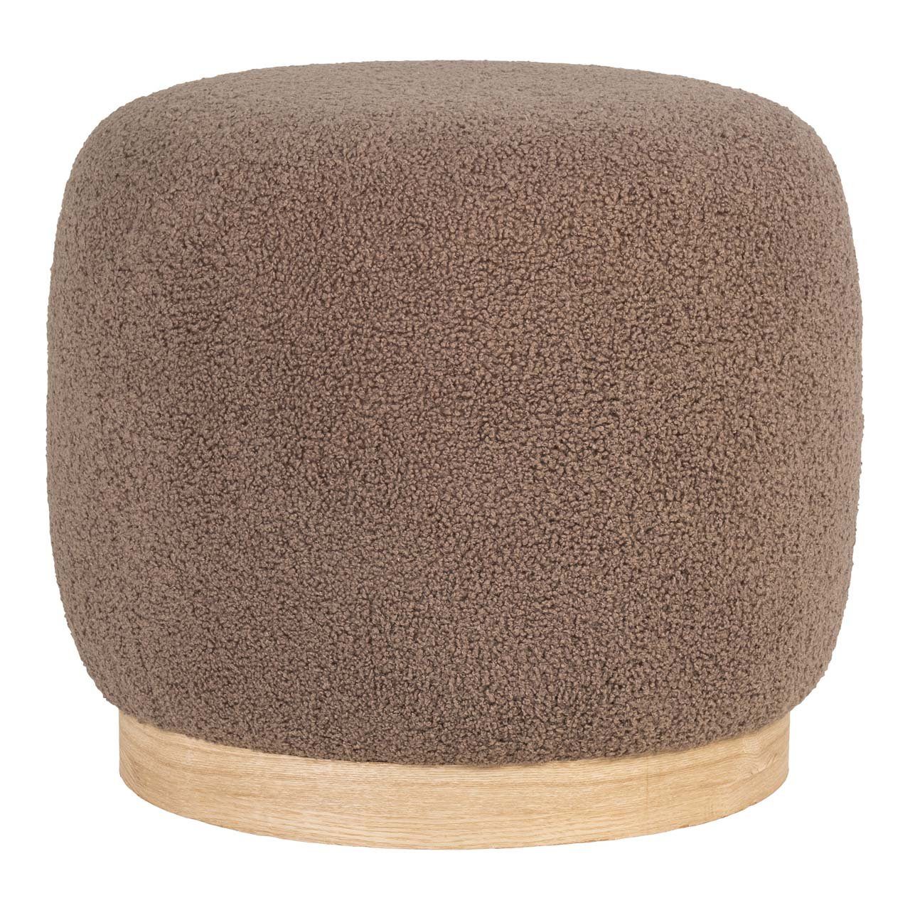 ebuy24 Pouf Belfort Pouf bouclé Ø44cm braun.