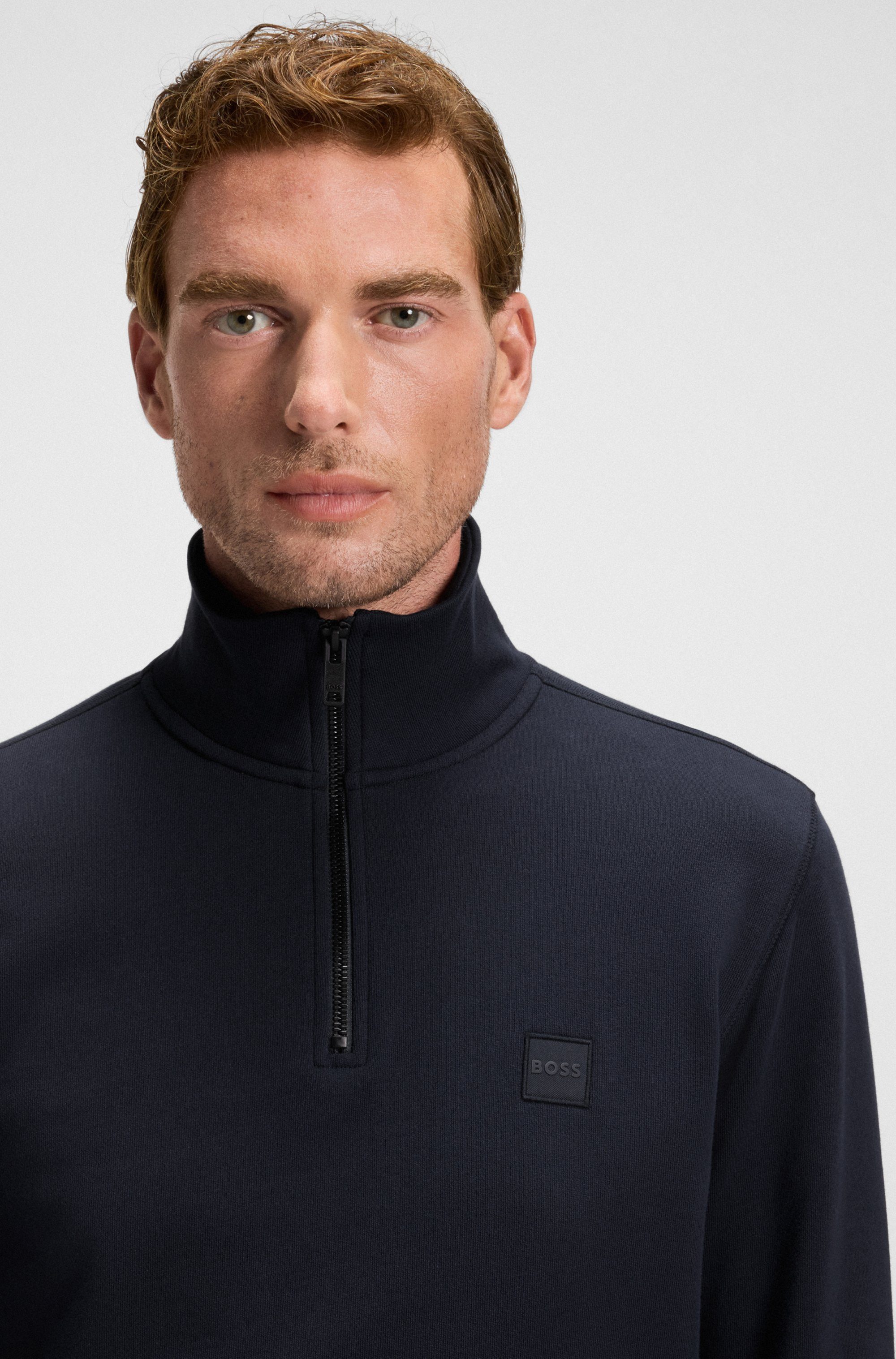 BOSS ORANGE Sweatshirt Zetrust (1-tlg) mit Reißverschluss am Kragen günstig online kaufen