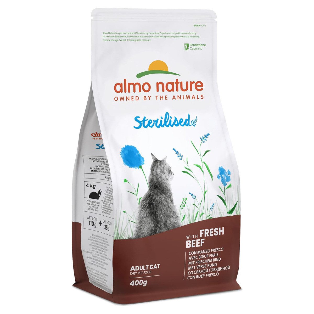 Almo Nature Holistic Sterilised mit frischem Rind 400 g, für: Katze